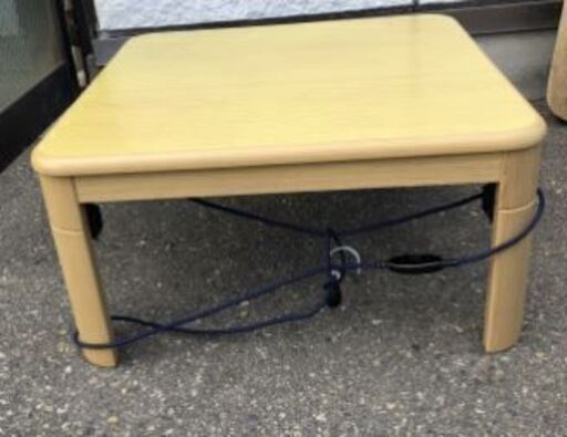 JM19316K) ニトリコタツアングルDC75LBR\u003c幅：約75cm 奥行：約75cm 高さ：約38cm＞中古品【取りに来られる方限定】