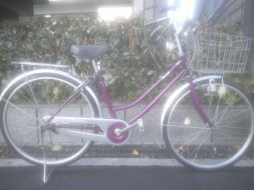 整備済み中古自転車　26インチ　税別￥7.980-　軽快車　パープル1204