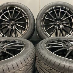 タイヤ走行短め【HANKOOK ventus V12 evo2 225/50ZR18】夏タイヤ【MANARAY SPORT 18インチ 7J5HPCD114.3+53】22年製 C-HR等　(MTB700MS)クレジットカード QRコード決済可能