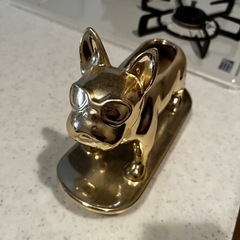 小物入れ　フレンチブルドッグ　ゴールド　ZARA