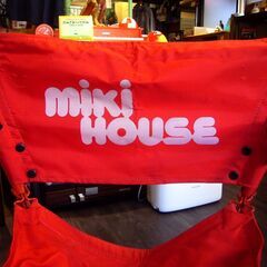 mikihouse ミキハウス　アウトドアチェア　レッド（ディレクターズチェア、ラウンジチェア、アームチェア）の画像