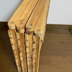 折りたたみ木製ラック（キャプテンスタッグ ）の画像