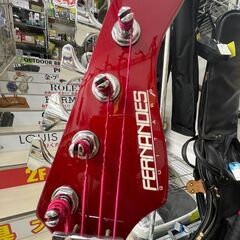 【ジモティ来店特価！！】　ベース　フェルナンデス　レッド　J-1235の画像