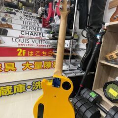 【ジモティ来店特価！！】　エレキギター　KGarage　SLP-180　イエロー　スタンド付き　J-1237の画像