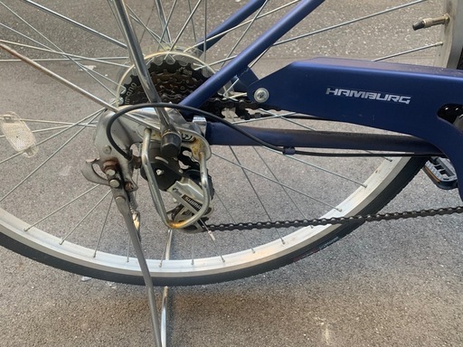 自転車 27インチ チャリ シティサイクル 変速付き