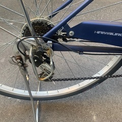 自転車 27インチ チャリ シティサイクル 変速付きの画像