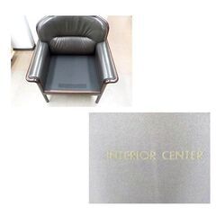 カンディハウス HOCK 1Pソファ 本革 ブラック 木枠 インテリアセンター CONDEHOUSE ホック 1人掛けソファ 西岡店  の画像