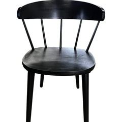 NO.2037 【在庫1】 IKEA OMTANKSAM オムテンクサム ダイニングチェア イケア 椅子 ブラック 中古の画像