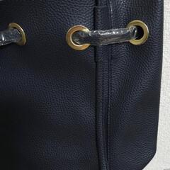 ハトメ2way巾着バッグ　ショルダーバッグの画像