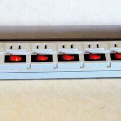 OHM６口テーブルタップ コード２.５m