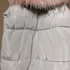 韓国♡可愛い　ダウンコート　超あったか　ロングコート　ピンク×シルバーで可愛い　あったか　ダウン　コート　冬の画像