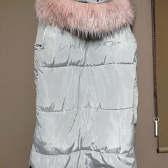 韓国♡可愛い　ダウンコート　超あったか　ロングコート　ピンク×シルバーで可愛い　あったか　ダウン　コート　冬の画像