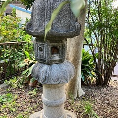 灯籠石 灯篭 石灯篭 光る ソーラー 石 灯篭 とうろう 和風 灯籠 高さ
