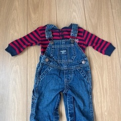 オーバーオールと長袖のセット　サイズ3months