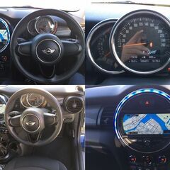 MINI　ディーラー車検・整備人気ツートン　F56　ミニクーパー　ガソリン　車検R7年8月28まで・ナビ・バックカメラ・前後ドラレコ・ＥＴＣの画像