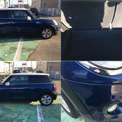 MINI　ディーラー車検・整備人気ツートン　F56　ミニクーパー　ガソリン　車検R7年8月28まで・ナビ・バックカメラ・前後ドラレコ・ＥＴＣの画像