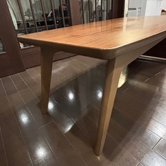 ニトリ　センターテーブル　120cm マガジンラック付きの画像