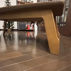 ニトリ　センターテーブル　120cm マガジンラック付きの画像