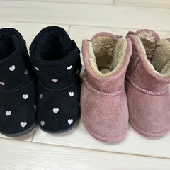 キッズムートンブーツ　2点セット　14センチ　