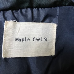 ☆値下げ☆K2412-111 Maple feel キルティングベスト ブラックウォッチ サイズ:L フード欠損 毛玉綿抜け有りの画像