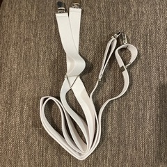 サスペンダー メンズ ホワイト(白)