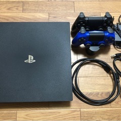 【動作確認・初期化済み】PS4 Pro  箱あり  コントローラー2個＋充電スタンド等の画像