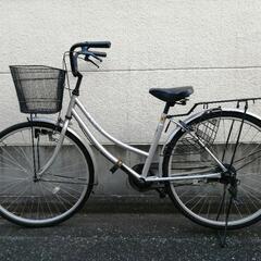 【受付一旦停止中】26型 シルバー自転車