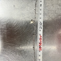 シルバー925 ネックレス 約20cm ハート型の画像