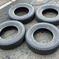  バリ山！ ブリヂストン BLIZZAK ブリザック VL1 165R13 LT 6PR 22年製 13インチ スタッドレスタイヤ 4本セット ９分山 T-1532 リサイクルショップ札幌 買取本舗 西野店の画像