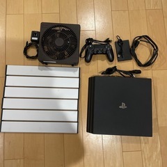 PS4pro本体、コントローラー、拡張ストレージ、ファン