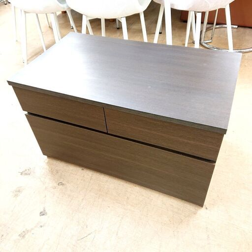 1/25ニトリ チェスト リモック4580 DBR ブラウン 収納家具②