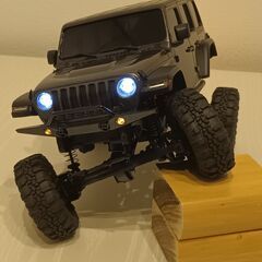 【お引き渡し完了】京商(KYOSHO)ミニッツ4×4　ラジコンカー　ジープ ラングラー アンリミテッド ルビコン グラナイトクリスタルメタリック 32521GM 　室内走行のみカスタムありの画像