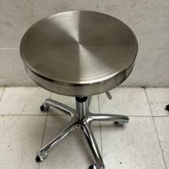 回転ステンレスチェア4脚セット