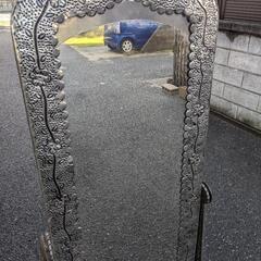 アイアン　姿見　鏡　ミラー　アンティーク の画像
