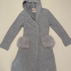 【美品】Apuweiser-riche グレー フード付きニット...