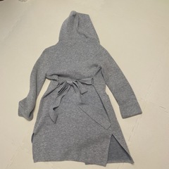 【美品】Apuweiser-riche グレー フード付きニットカーディガンの画像