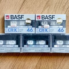 BASF社製 カセットテープ ５本セット【ヴィンテージ】