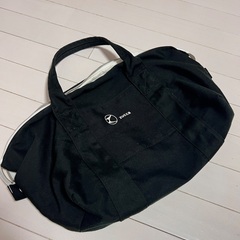Zucca 黒ファスナー付きバッグの画像