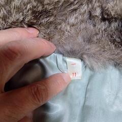 毛皮コート　ミドル丈の画像