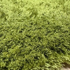 ラグ　カーペット　円形　150cm グリーン　の画像