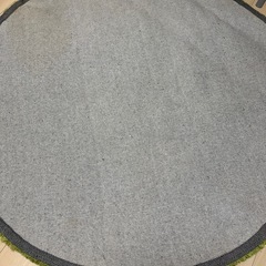 ラグ　カーペット　円形　150cm グリーン　の画像