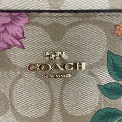 【COACH】 《未使用》 コーチ ショルダーバッグ バラ柄 ミニカメラバッグ シグネチャー柄 F02465 IME7V N0507の画像
