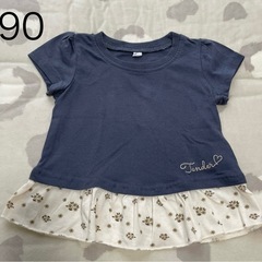 半袖 花柄 Tシャツ 90