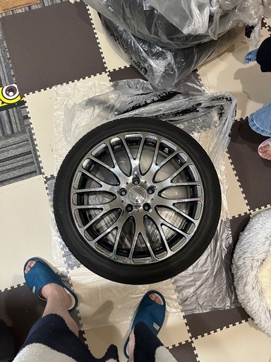 1本2万円！18インチ メッキホイール 