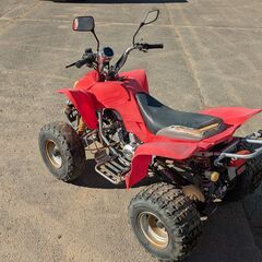 近郊配送無料★動作確認済★四輪バギー ATV バック セル付 110cc サントレックス製 デザートホース ミニカー登録 北海道 十勝 帯広 道東 中華の画像