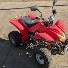 近郊配送無料★動作確認済★四輪バギー ATV バック セル付 110cc サントレックス製 デザートホース ミニカー登録 北海道 十勝 帯広 道東 中華の画像
