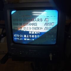 SHARP ブラウン管10インチテレビ＆スタンドセット (あーい) 伊予