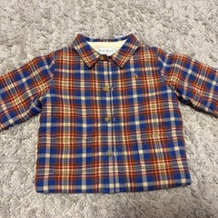 子供服 ラルフローレン チェックシャツ 厚手 キルティング 70cm