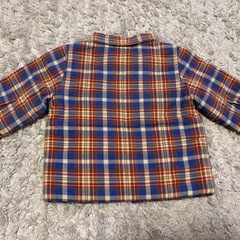 子供服 ラルフローレン チェックシャツ 厚手 キルティング 70cmの画像