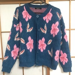 花柄カーディガン